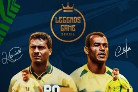 Romário e Cafu jogam torneio do Legends Games no Constâncio Vieira